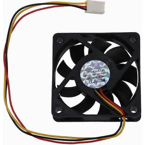 CPU-kjølevifte for 60 x 60 mm radiator - Svart