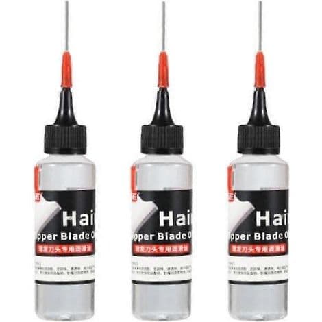 Olie til elektriske klippere. 3x. Smøremiddel til barberblade og sakse