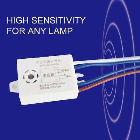 MRSK50A smart brytermodul for oppussing. Lyd- og stemmedetektor, 220V. Smart