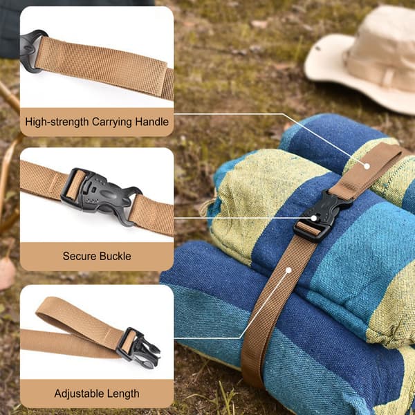 4-pak justerbart universalbælte 53x1 tommer med quick-release spænde til camping og bagage