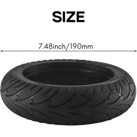 8-tommers solid dekk til Speedway RUIMA Mini 4 PRO sparkesykkel. 200 x 50 mm