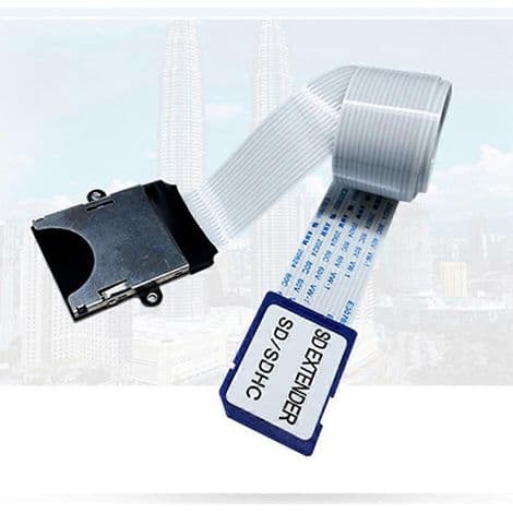 SD til SD-kort forlængerkabel. Kortlæseradapter. Fleksibelt Micro-SD til SD/SDHC/SDXC forlængerkabel.