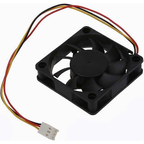 CPU-kølerblæser til 60 x 60 mm radiator - Sort
