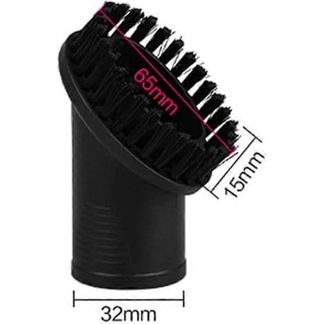 Universal rundborste med 32 mm innerdiameter för dammsugare