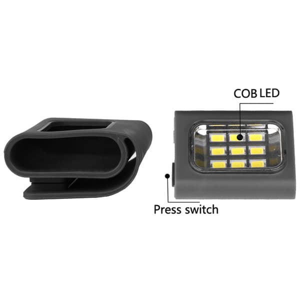 LED-sikkerhetslys for hunder og nattløping, USB oppladbart, klipsfeste til halsbånd, IPX5