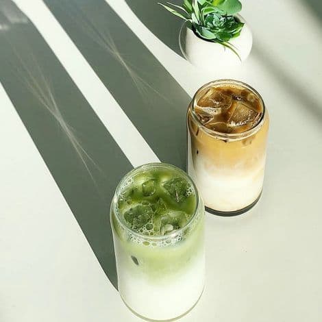 Burkformat glas - 473 ml - Blyfritt klart dricksglas - För läsk, öl, cocktails - Set om 4