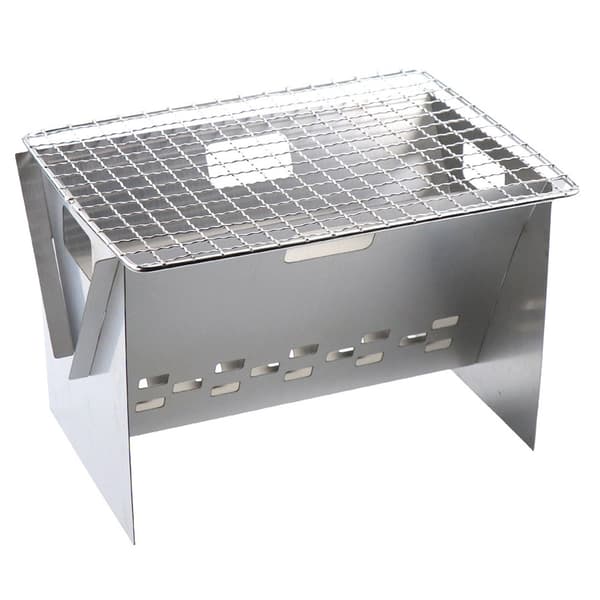 Bærbar Mini Sammenfoldelig Campingovn i Rustfrit Stål til Camping, Vandreture, Backpacking og Grill.