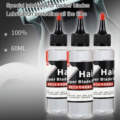 Olje til hårklipperhoder. 60 ml. Smøreolje til hårklippere