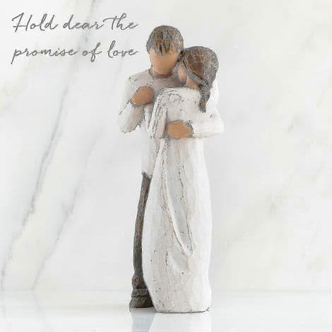 Willow Tree Promise. Håndskulptureret og malet figur