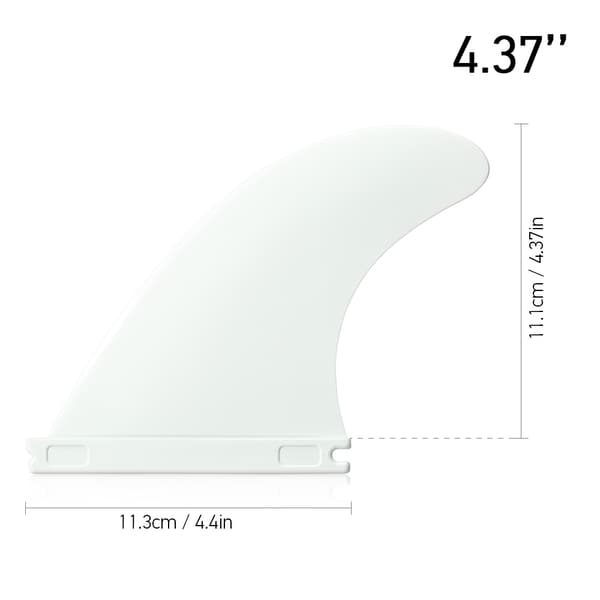 Sæt med 3 Tri Fin Surffinner 4.37\" Future FCS Thruster Letvægts Nylon til Surfbrætter