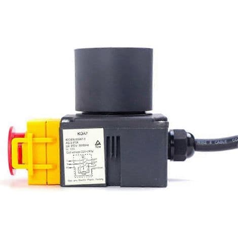 KOA7 16A 250V vedklyv utrustad med en magnetisk tryckknapp