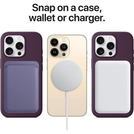 iPhone 13 Pro läderfodral - Kompatibel med MagSafe trådlös laddning - Mikrofiberfoder - Stötsäkert skydd - 1 stycke