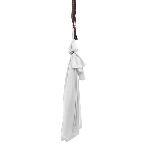 Elastisk hängmatta för barn, bekväm polyester, sensorisk hängmatta för yoga inomhus och utomhus, silver/grå
