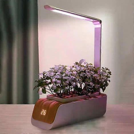 Smart, jordfrit hydroponisk dyrkningssystem. Justerbart. 5V DC. Til indendørs havearbejde. Plantegrowlights.