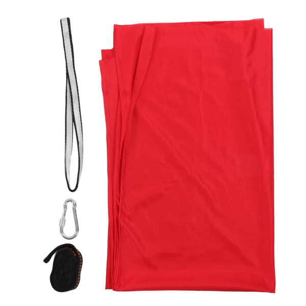 Elastisk gungsäng för barn, bekväm polyester, sensorisk yoga, inomhus och utomhus, röd