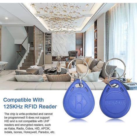 Förpackning med 50 125 kHz RFID-närhetskort för dörråtkomstkontrollsystem
