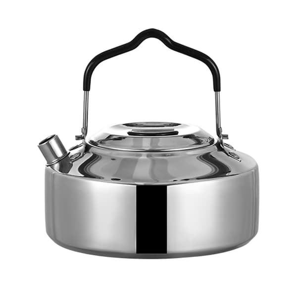 Campingkedel 1L Rustfrit Stål 304 Multifunktionel til Te, Kaffe, Udendørs Rejser