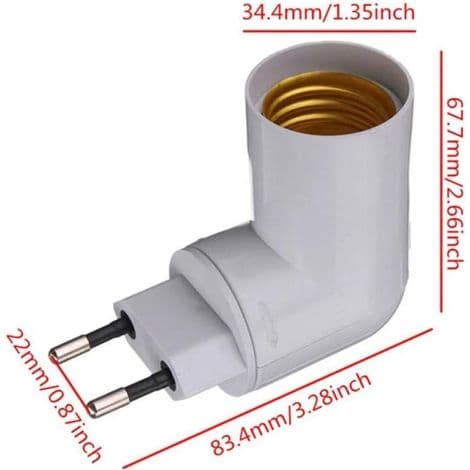 E27 til PP-E27 LED-fatningsadapter