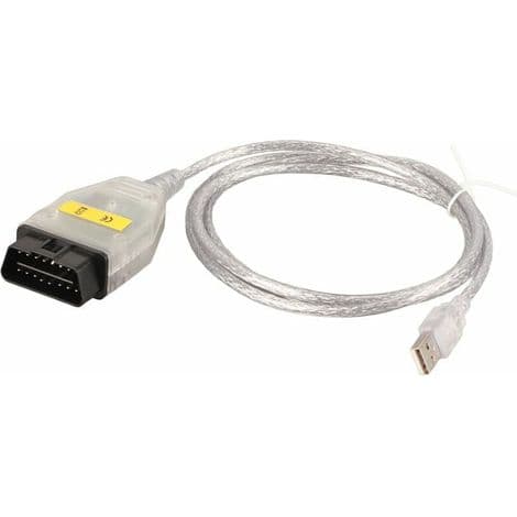 OBD2 USB Diagnoskabel - För Ediabas K+DCAN - Kompatibel BMW E81 E83 E90 E91 E92 E93 E70 R56 - 125 cm