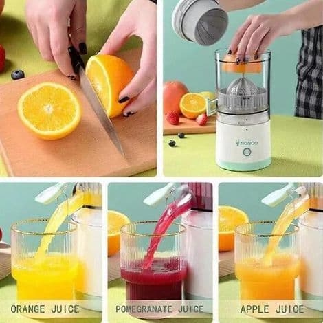 Automatisk saftpresser. Trådløs bærbar juicer