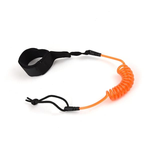 Ankelrem til Surfbræt og SUP 1,2m/4ft Elastisk Viklet Krog og Løkke TPU