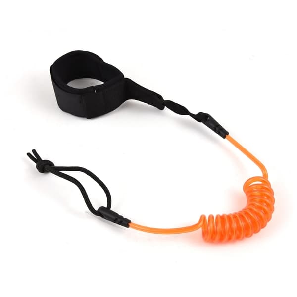 Ankelrem til Surfbræt og SUP 1,2m/4ft Elastisk Viklet Krog og Løkke TPU