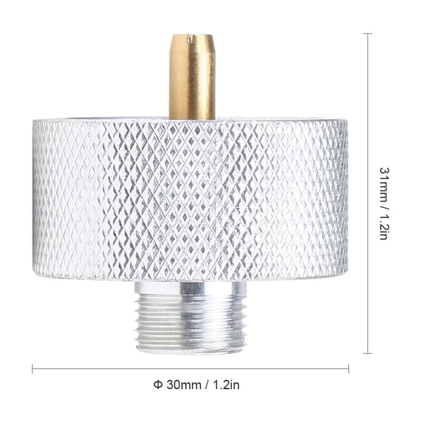 Campingovnadapter for propangassbeholderomformer aluminium kobber
