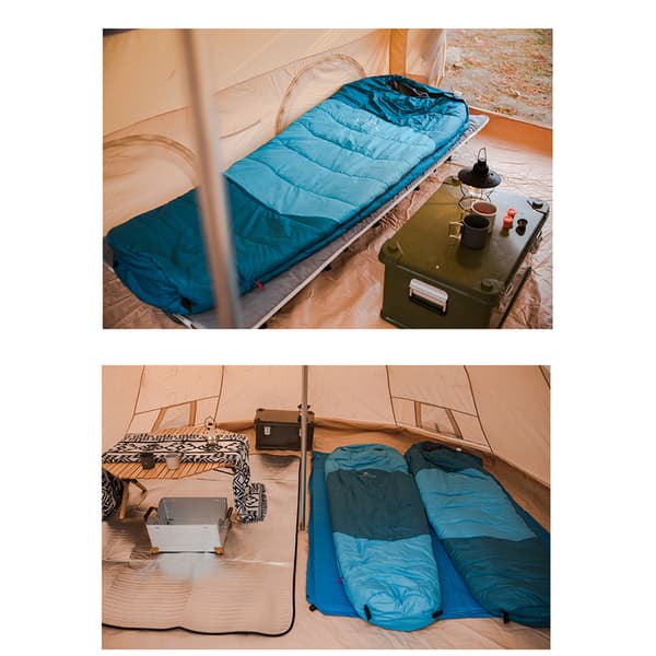Sovepose for utendørs camping, vinter, polstret, varm, lett, bærbar, bomull