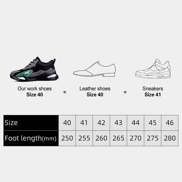 Lette åndbare arbejdssko til mænd med ståltå - sikkerhedssko - sneakers
