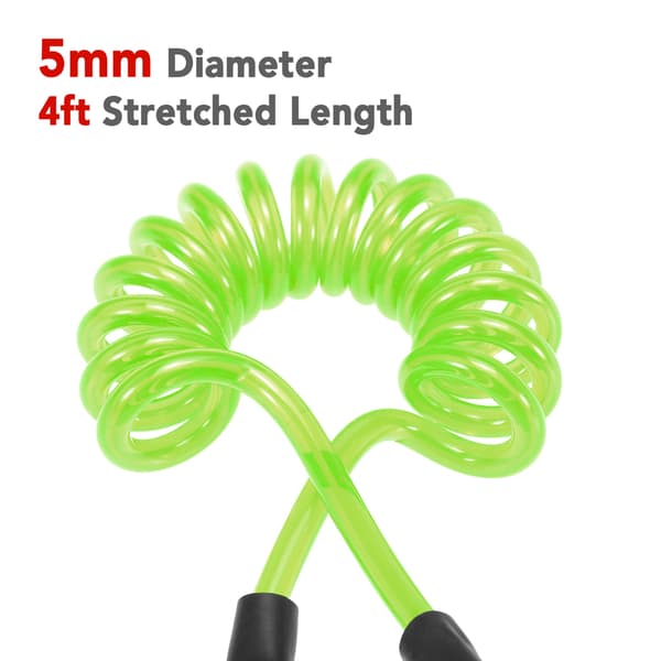 Ankel leash til surfbræt 1,2m/4ft elastisk oprullet SUP surf kano TPU