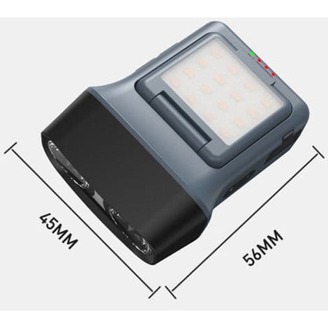 Justerbar LED-pandelygte – IPX4. 5 tilstande. Lyssensor – Ideel til camping, gør-det-selv og udendørs brug.