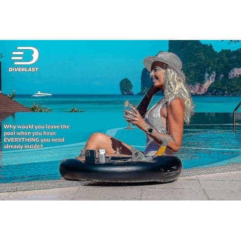 Oppustelig flydende drinkbakke til pool, strand, badekar - Poolfesttilbehør med gratis fragt