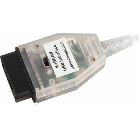 OBD2 USB Diagnoskabel - För Ediabas K+DCAN - Kompatibel BMW E81 E83 E90 E91 E92 E93 E70 R56 - 125 cm