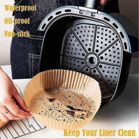 Airfryer-bageposer. 100/150 stk. Lavet af engangsbagepapir. Non-stick.
