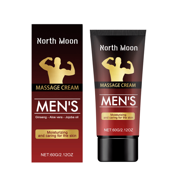 2 st North Moon Herrkroppsvårdskräm - Daglig vård, massage för vitaliserad herrkräm för kroppsvård 2Pcs
