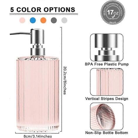 Multifunktionell flytande lotion/tvåldispenser (set om 3) med pump