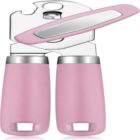 Dåseåbner i rustfrit stål. Multifunktionel dåseåbner. Dåseåbner i rustfrit stål. Pink
