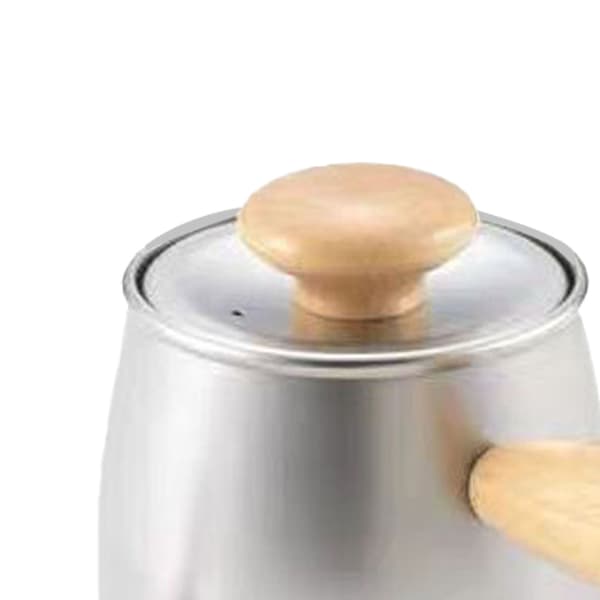 Svansehalskedel 350 ml rustfrit stål 304 med låg til manuel drypkaffe