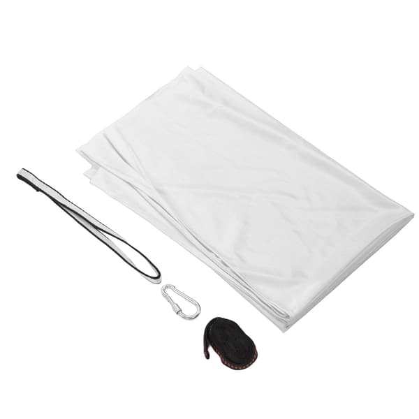 Elastisk hängmatta för barn, bekväm polyester, sensorisk hängmatta för yoga inomhus och utomhus, silver/grå