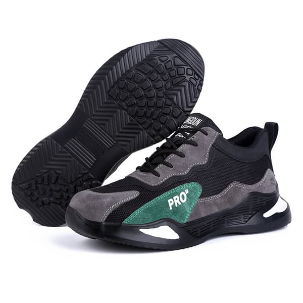 Lette åndbare arbejdssko til mænd med ståltå, sikkerhedssko, sneakers