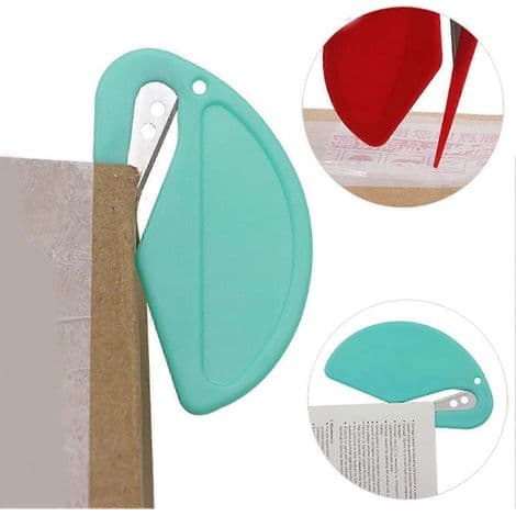 Multifunksjonell brevåpner med skarpt blad. Papirkutter for kraftpapirruller. Scrapbooking. Gaveinnpakning. Julekonvolutter. Størrelse M.