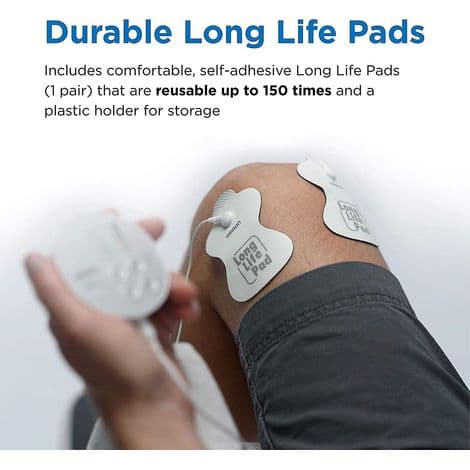Omron Pocket TENS. Elektrisk muskelstimulator til smertelindring. Pulselektroder.