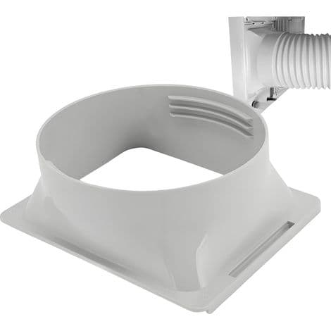 Eksosslangeadapter - For bærbart klimaanlegg - Vinduskompatibel - 15 cm - ABS