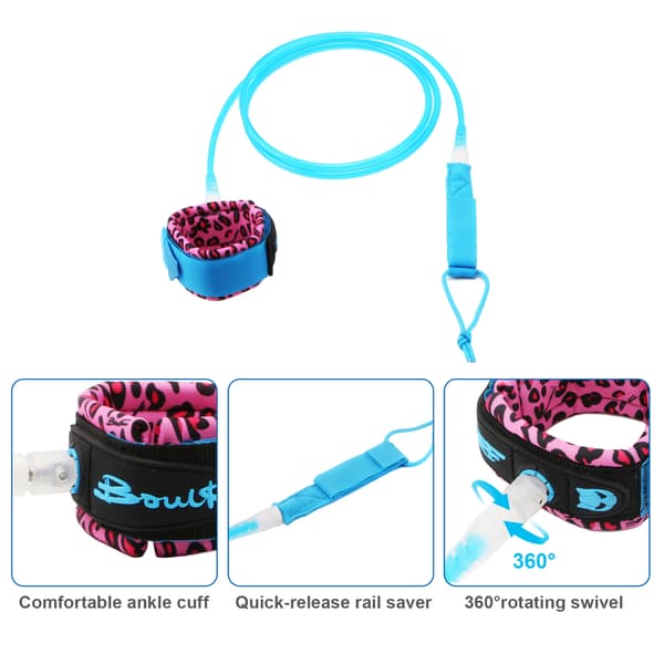 7 mm 6ft/8ft Lige Surfboard Leash, SUP Ankelrem
