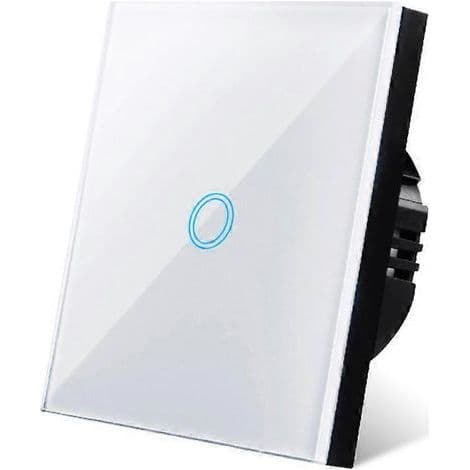 Belyst touchströmbrytare 1/2/3-vägs. LED-panel. Väggskärm i härdat glas. Smart strömbrytare