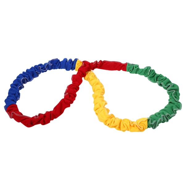 Elastisk rep-leksak för barn, cirkelracingspel med högelastiskt gummi