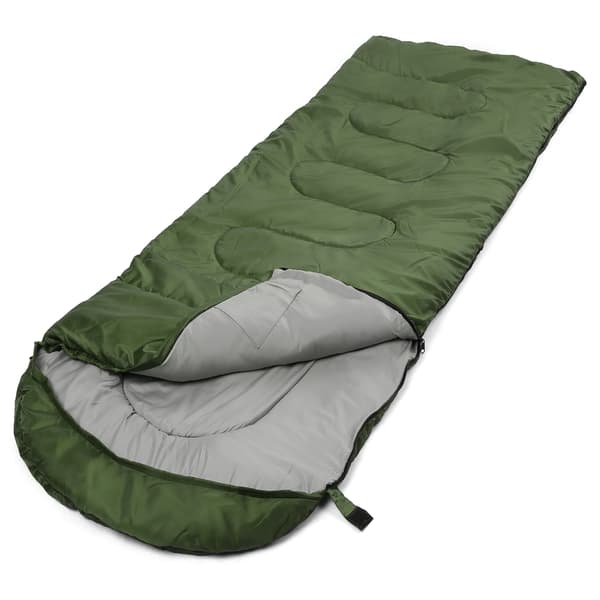 Varm, vattentät sovsäck för vuxna, perfekt för camping, backpacking och vinter.