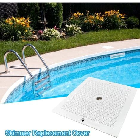 Skimmerlåg - 25,4 cm - Til pool- og spaskimmer - Højkvalitetsplast - Enhed