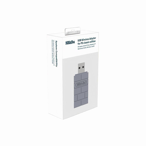 8Bitdo trådløs USB-adapter for Nintendo Switch, Windows Mac, Raspberry Pi trådløs mottaker
