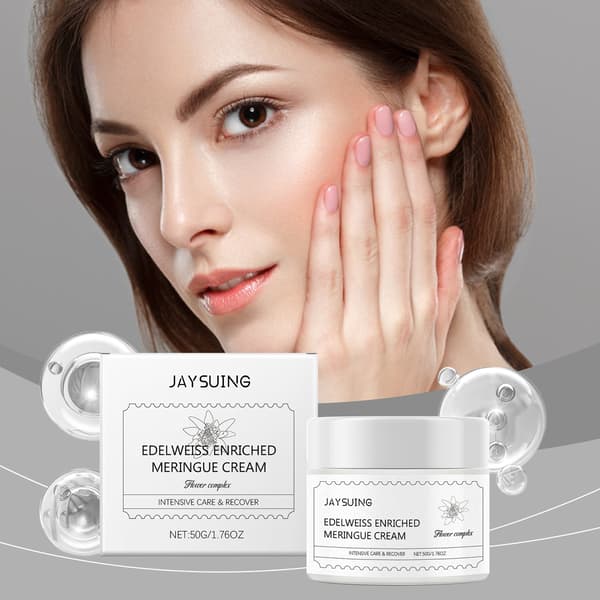 50g/boks Jaysuing Ceramide Ansiktskrem - Fukter, Beroliger, Lyser Opp, Hydrerer, Reparerer og Forbedrer Hudens Elastisitet